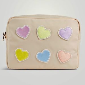 Stoney Clover Lane Large Pouch with Hearts